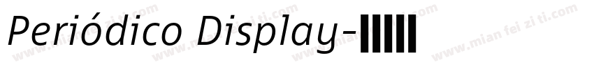 Periódico Display字体转换
